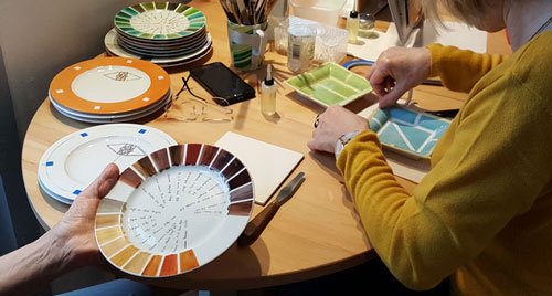 Séance de cours à l'Atelier de la Porcelaine